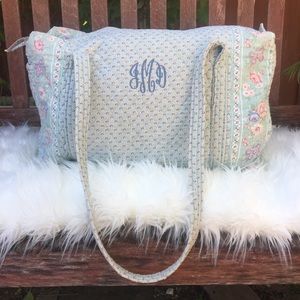 Vera Bradley Vintage Mist Green Duffel